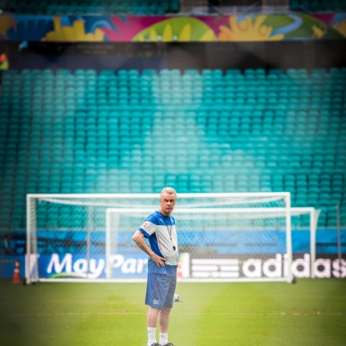 2014-06-19  FIFA BRASIL 2014, OTTMAR HITZFELD, TRAINING IN DER ARENA FONTE NOVA, Salvador Bahia